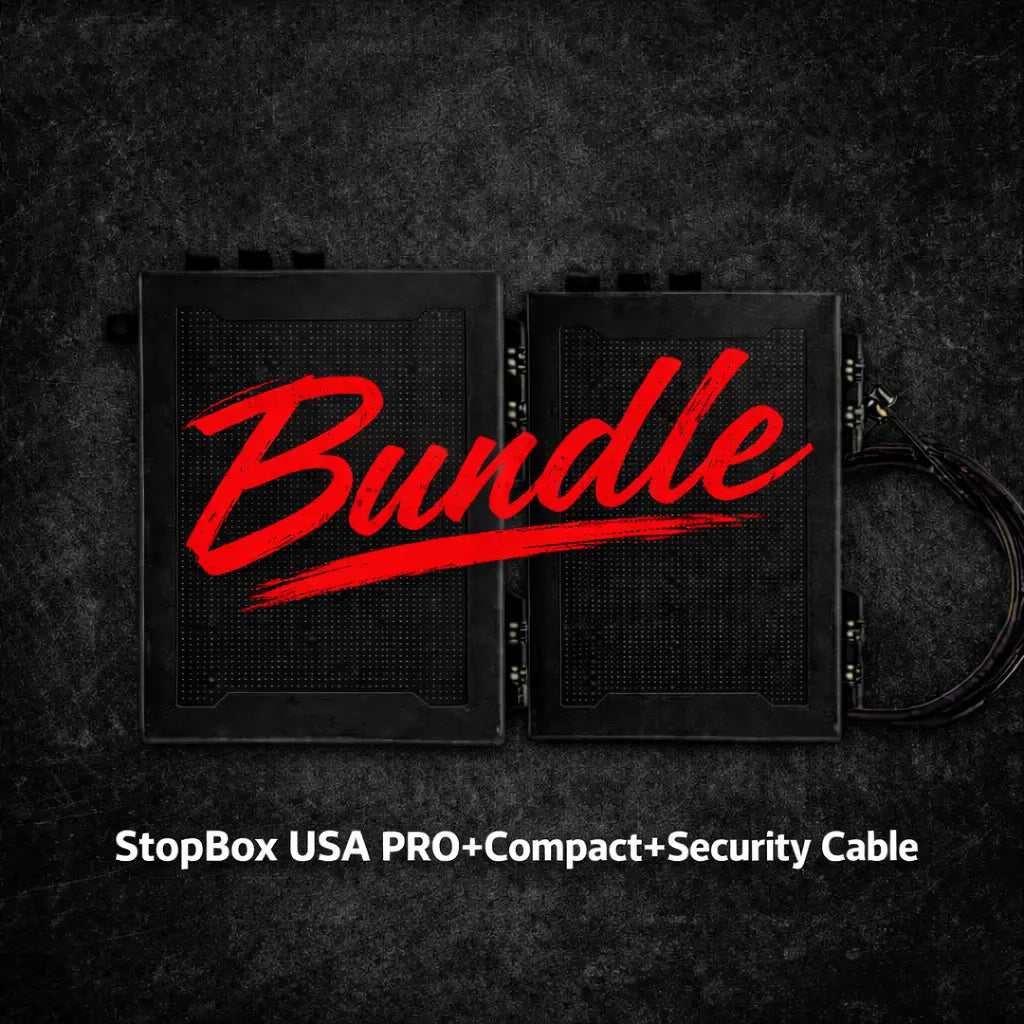 StopBox® Pro + Compact + Cable Bundle | Multi-Location Firearm Security StopBox