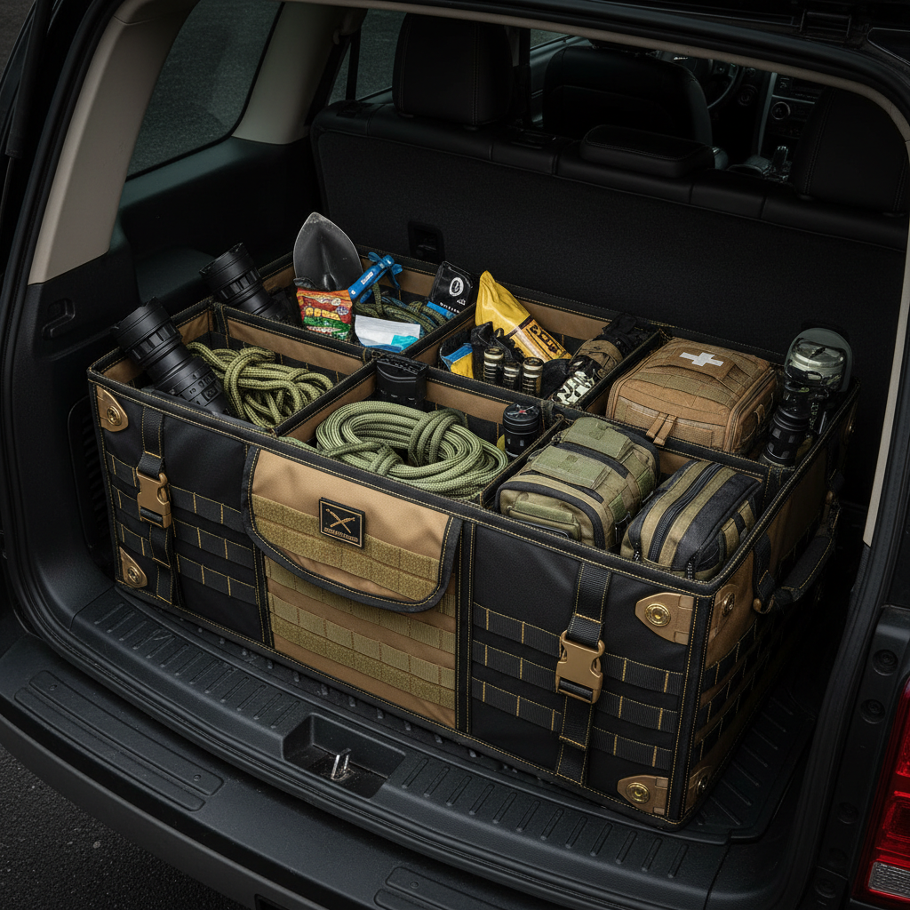 different tactical trunk organizer